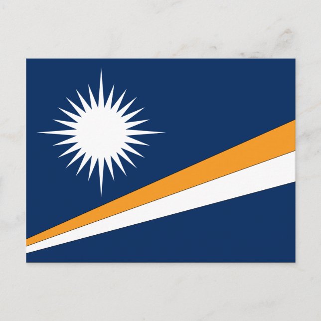 Marshall Islands Flag Postcard (Front)