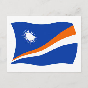 Marshall Islands Flag Postcard