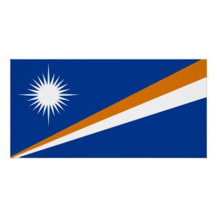 Marshall Islands Flag Poster