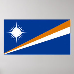 Marshall Islands Flag Poster