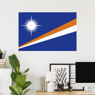 Marshall Islands flag Poster