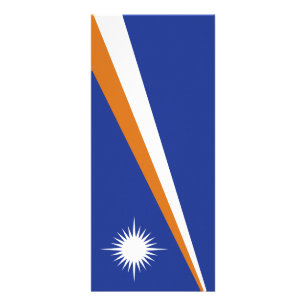 Marshall Islands flag Rack Card