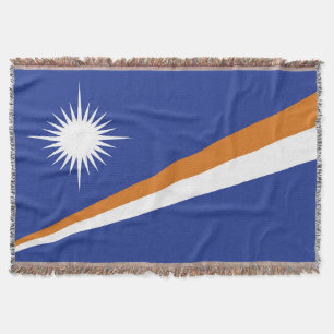 Marshall Islands flag Throw Blanket