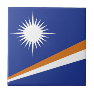Marshall Islands flag Tile