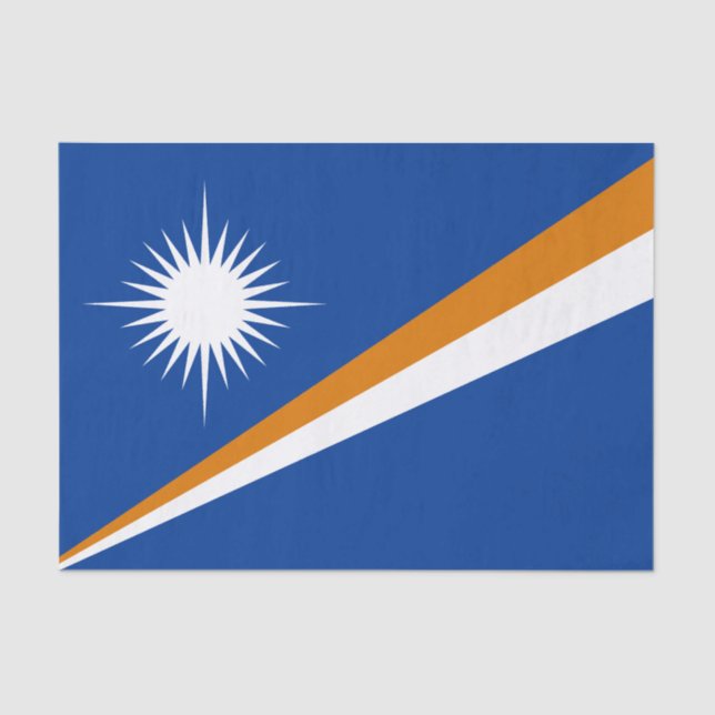 Marshall Islands Flag Tissue Paper (Front)