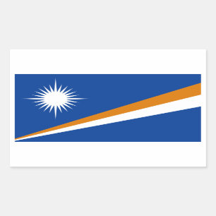 Marshall Islands/Marshallese Flag Rectangular Sticker