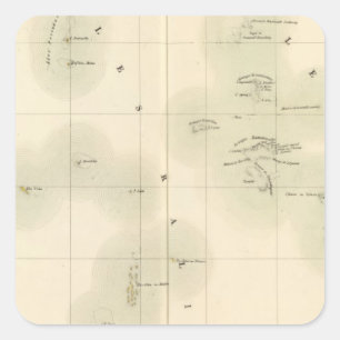 Marshall Islands Oceania no 10 Square Sticker