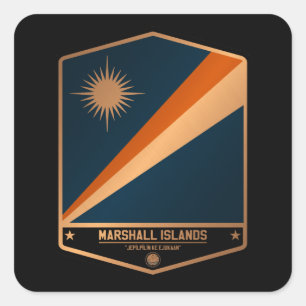 Marshall Islands Square Sticker