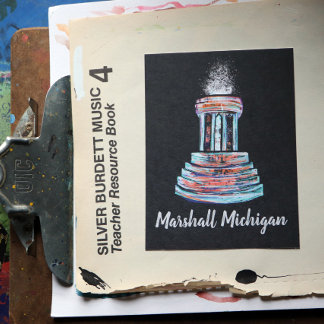 Marshall Michigan Fountain Postcard