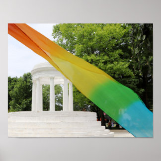 Marshall Michigan Pride Rainbow Poster