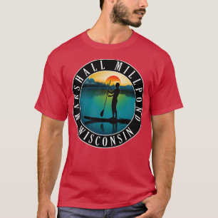 Marshall Millpond Wisconsin Paddleboarding T-Shirt