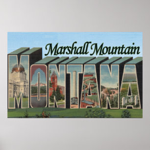 Marshall Mountain, Montana Poster