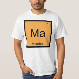Marshall Name Chemistry Element Periodic Table T-Shirt