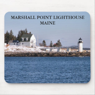 Marshall Point Light, Port Clyde Maine Mouse Mat