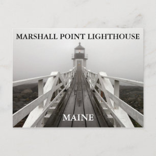 Marshall Point Light, Port Clyde Maine Postcard