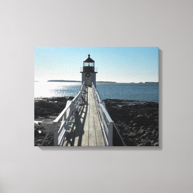 Marshall Point Lighthouse 7 Canvas Print (Front)