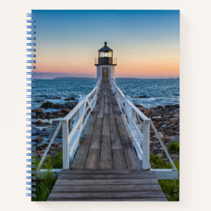 Marshall Point Lighthouse at Sunset Notebook