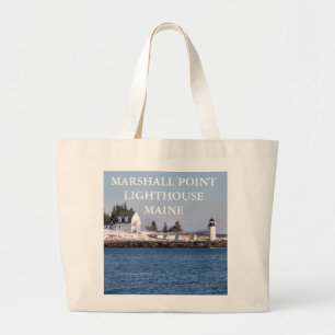 Marshall Point Lighthouse, Port Clyde Maine Large Tote Bag