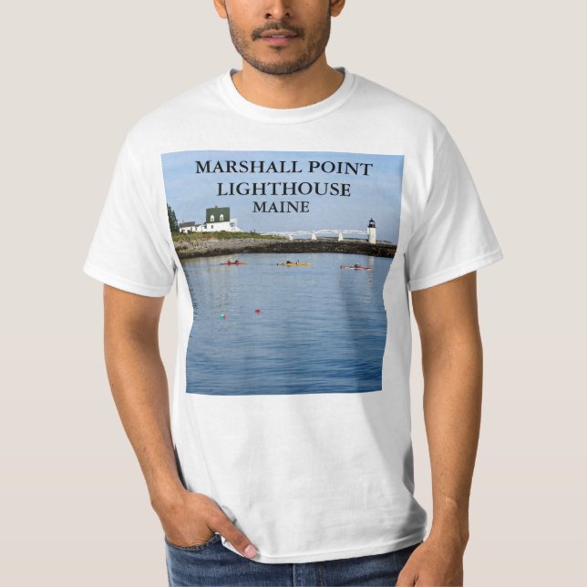 Marshall Point Lighthouse, Port Clyde Maine T-Shirt (Front)