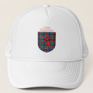 Marshall Tartan Scottish Plaid Lion Rampant Trucker Hat
