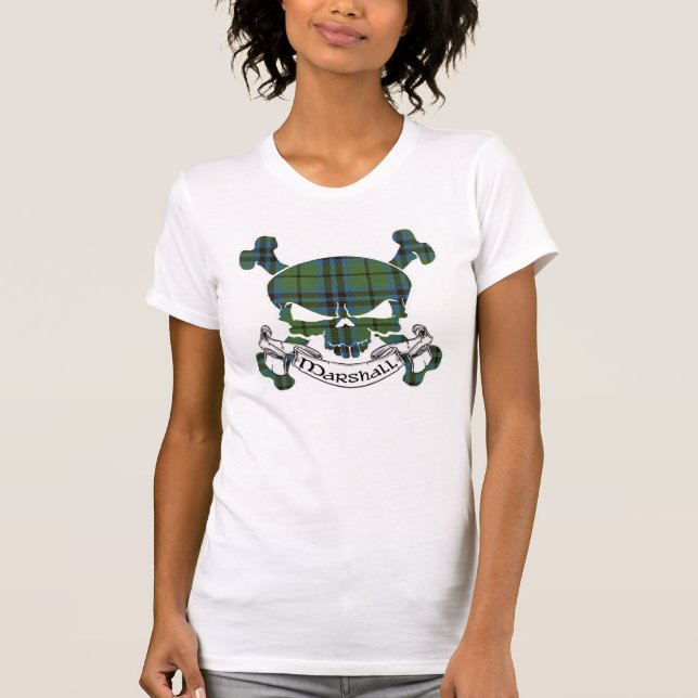 Marshall Tartan Skull T-Shirt (Front)