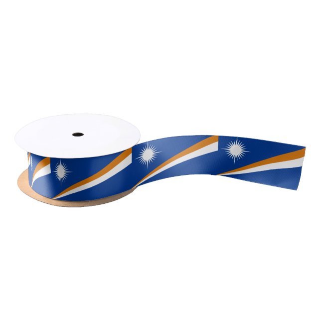 Marshallese flag ribbon satin ribbon (Spool)