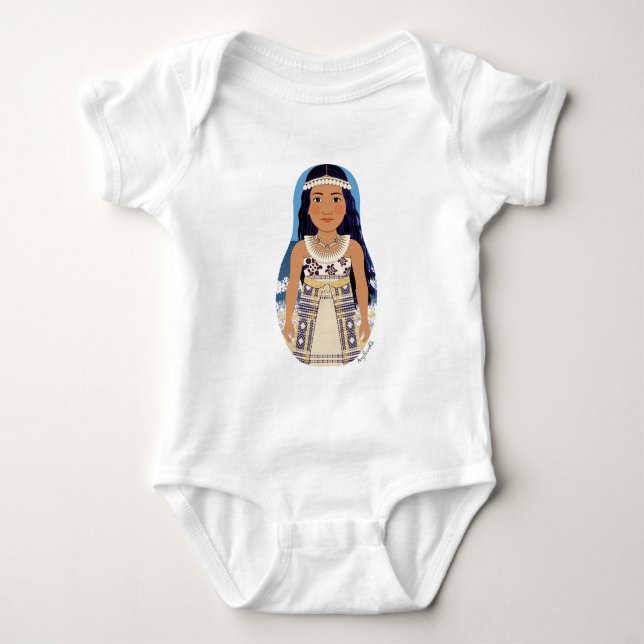 Marshallese Matryoshka Baby Bodysuit (Front)