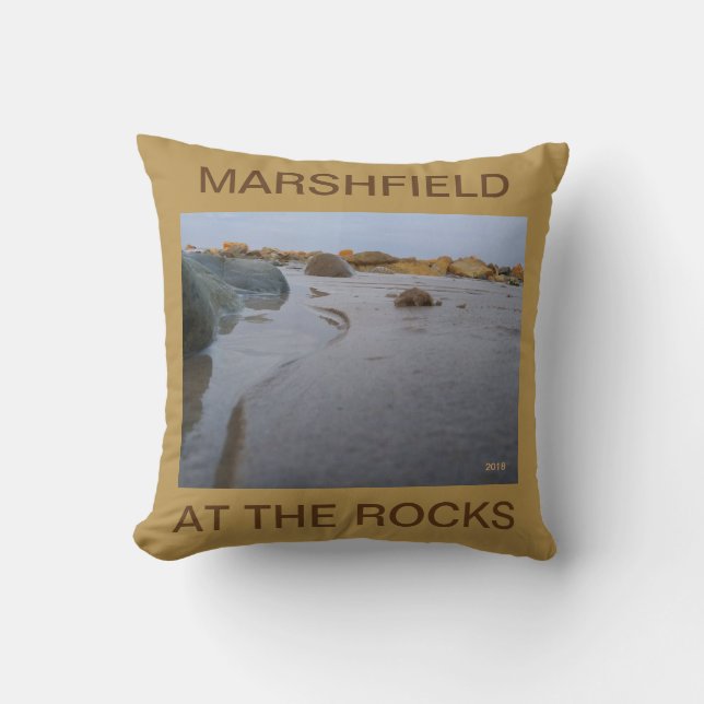 MARSHFIELD 2-SIDED FLIP PILLOW, AT THE ROCKS/RIVER CUSHION (Front)