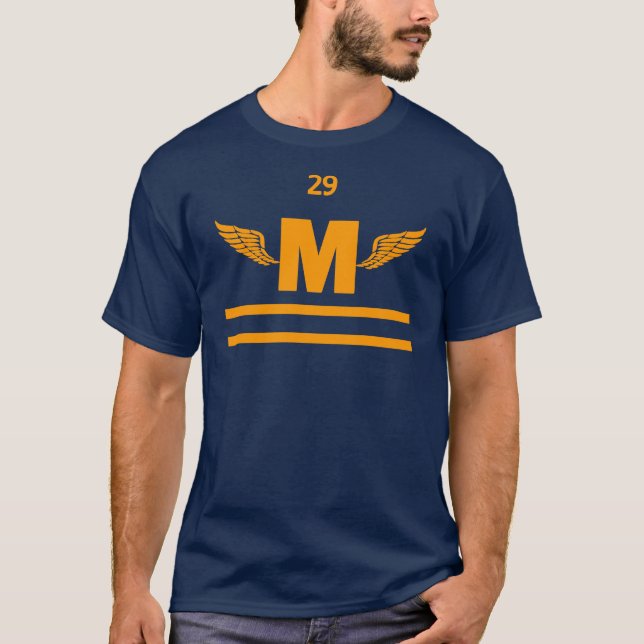 Marshfield High Winged Foot, Gold T-Shirt (Front)