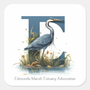 Marshian Heron Stickers