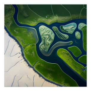 Marshland Elegance Poster