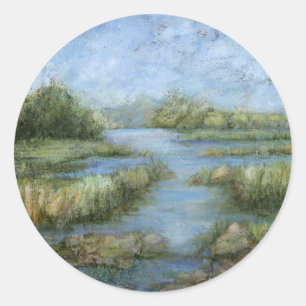 Marshland I Classic Round Sticker