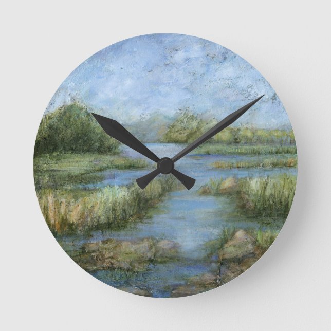 Marshland I Round Clock (Front)