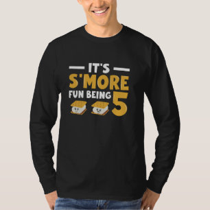 Marshmallow Birthday S'more Fun Being 5 - Mallow C T-Shirt