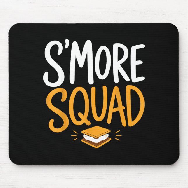 Marshmallow campfire camping s'mores  mouse mat (Front)