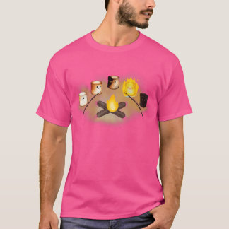 Marshmallow Campfire Circle - Kawaii Roasted Toast T-Shirt