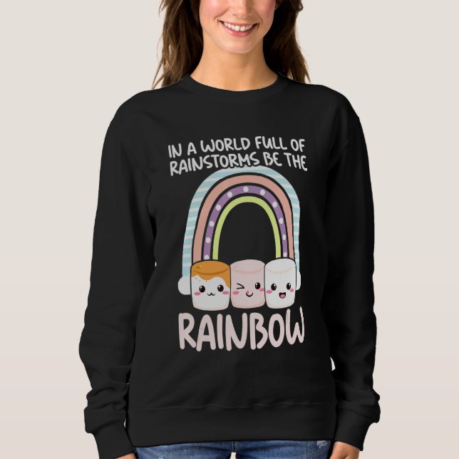 Marshmallow Campfire Roasting Chocolate Smore Camp Sweatshirt (Front)