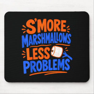 Marshmallow campfire s'mores mouse mat