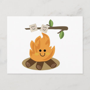 Marshmallow Fire Postcard
