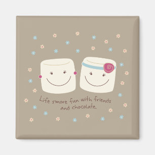 Marshmallow Friends and Chocolate Magnet