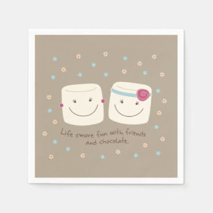 Marshmallow Friends and Chocolate Napkins