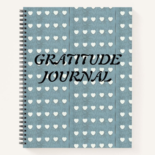 Marshmallow Hearts Gratitude Journal (Front)