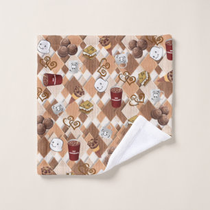 Marshmallow Hot Chocolate  Bathroom Towel Sets