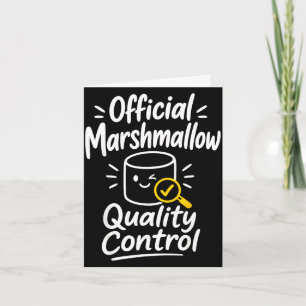 Marshmallow humour campfire s'mores card