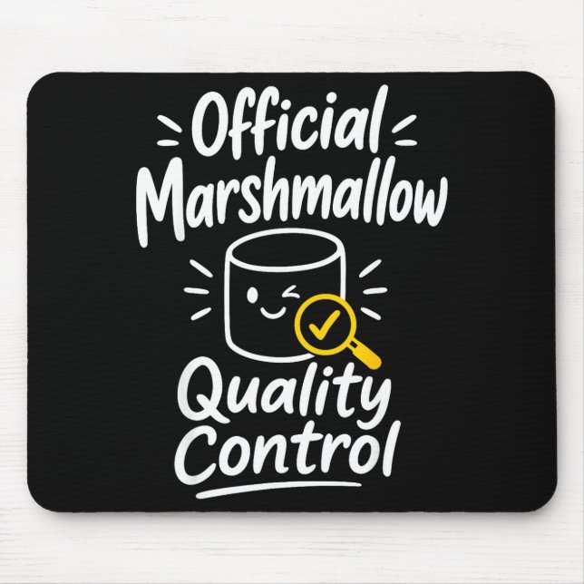 Marshmallow humour campfire s'mores  mouse mat (Front)