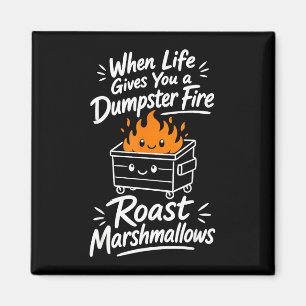 Marshmallow humour magnet
