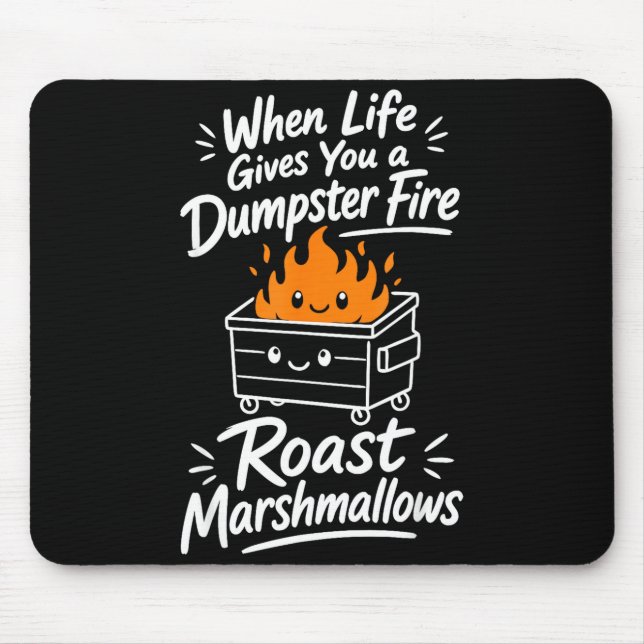 Marshmallow humour  mouse mat (Front)