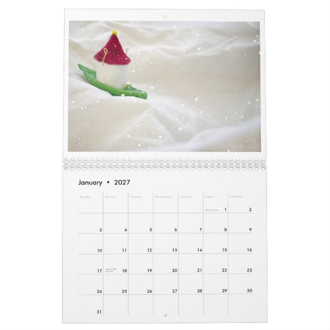 Marshmallow Microcosm 2012 Calendar (Jan 2027)