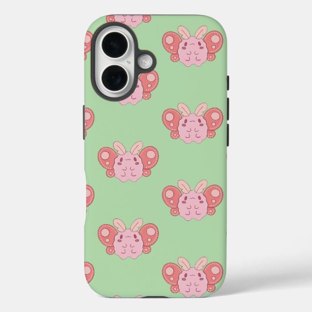 Marshmallow Moth Case-Mate iPhone Case (Back)