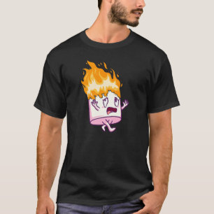 Marshmallow On Fire S'mores Camping Campfire Smore T-Shirt